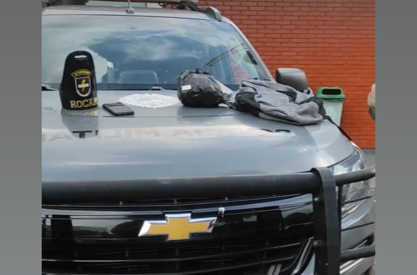 Rocam prende jovem e apreende maconha “Skunk” em Apucarana