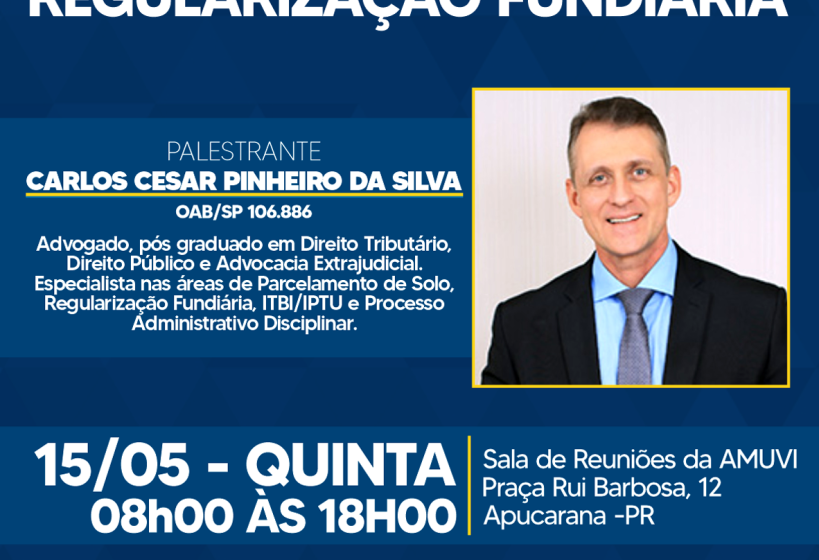 AMUVI promove reunião técnica sobre Regularização Fundiária em Apucarana