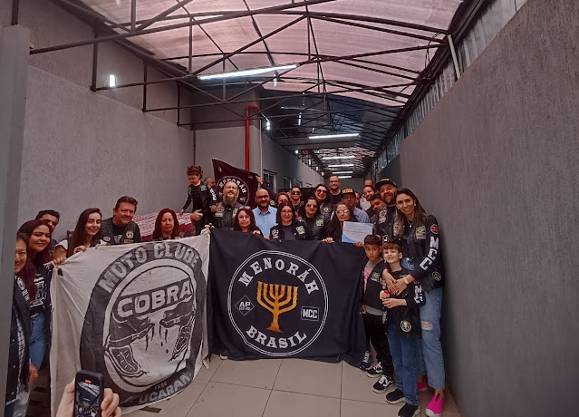Unidade de oncologia recebe doação de Moto Clube Cristão Menoráh em Apucarana